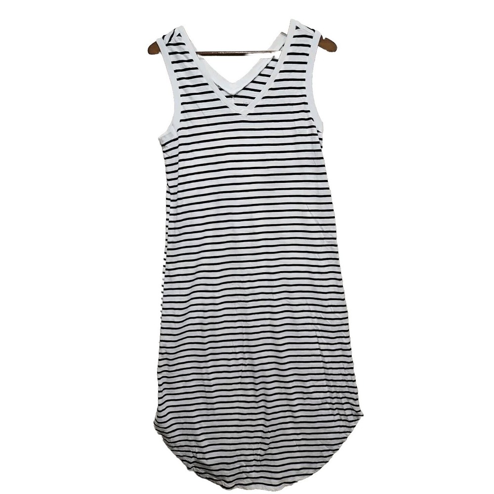 Time and Tru Striped Dress, Women's Size Medium (8-10 ) Summer  Soft Stretchy